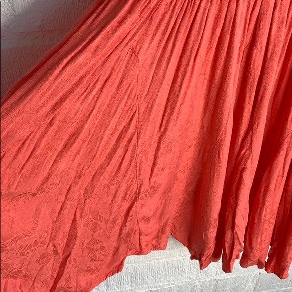 Free People Crochet Embroidered Coral  Lace Fit & Flare Mini Dress sz XS - Picture 10 of 10